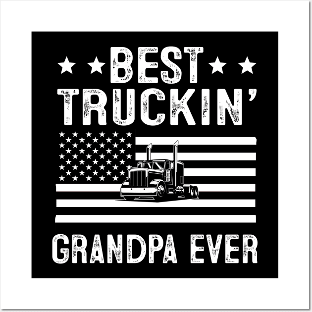 Grandpa Truck Driver Wall Art by banayan